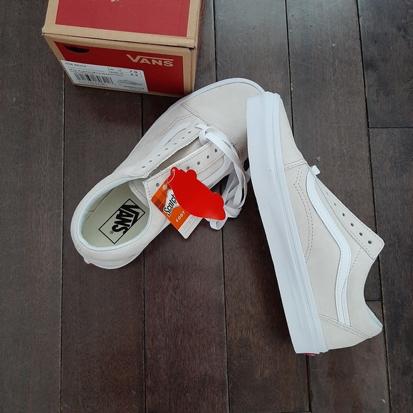 vans old skool pig suede moonbeam